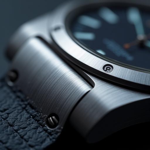 Brushed stainless steel case